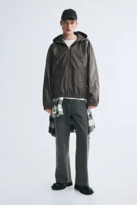 Veste à capuche - Taupe foncé — photo 2