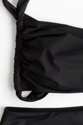 Maillot de bain asymétrique avec découpe - Noir — photo 2