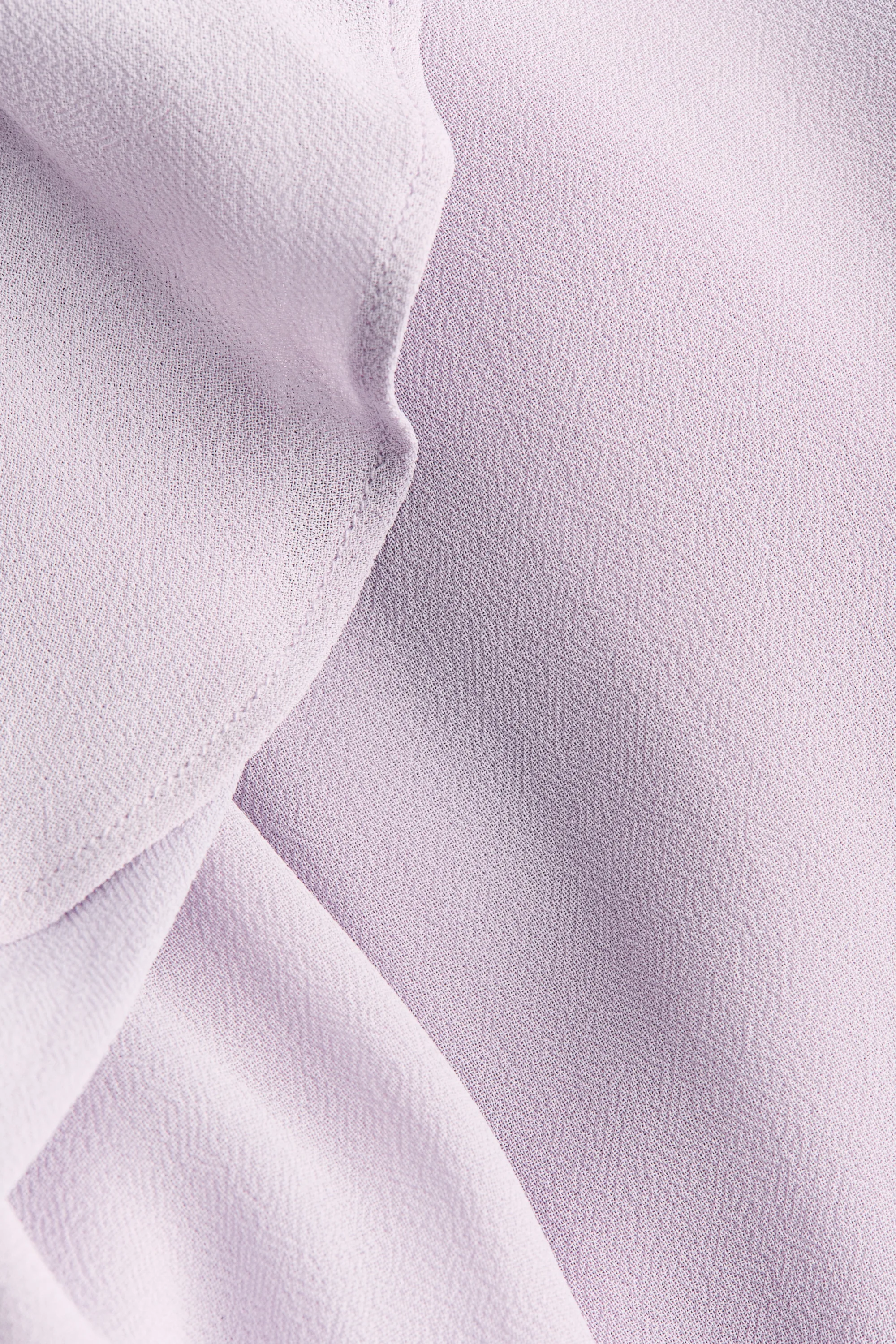 MAMA Robe volantée en mousseline avec écharpe - Lilas