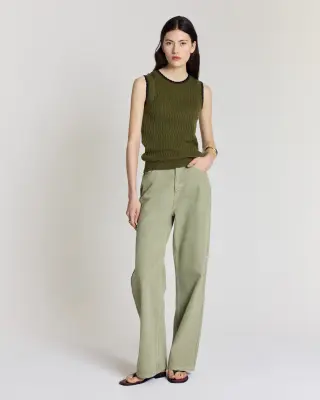 Top Kahny olive et noir — photo 2