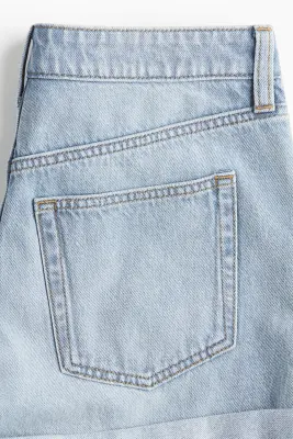Short High en denim - Bleu denim clair — photo 2