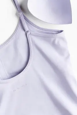 Top de sport avec soutien-gorge intégré SoftMove™ - Lilas — photo 5