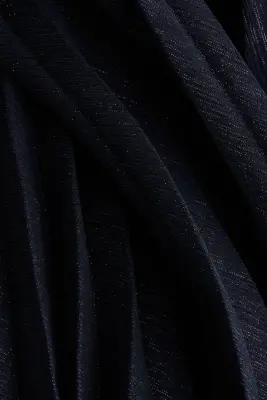 Jupe maxi plissée - Bleu marine — photo 2