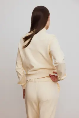 Veste de survêtement Slim Fit - Abricot clair — photo 3