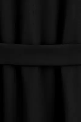 ROBE T-SHIRT MIDI À DÉTAIL CEINTURE - NOIR — photo 4