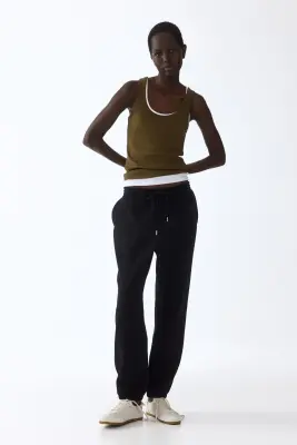 Débardeur côtelé - Olive doré — photo 1