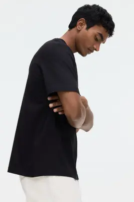 T-shirt COOLMAX® Regular Fit - Noir — photo 3