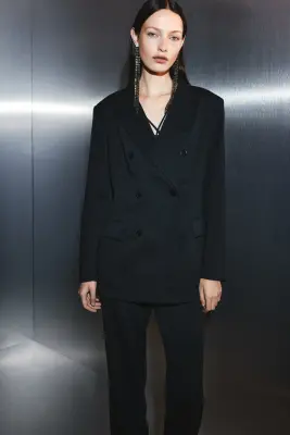 Blazer à fermeture croisée - Noir — photo 1