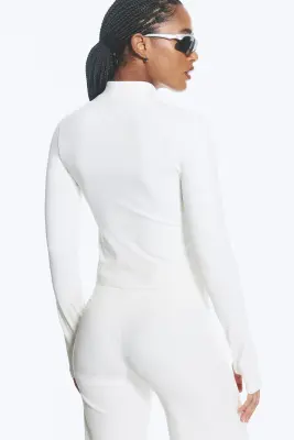 Veste de sport zippée - Blanc — photo 3