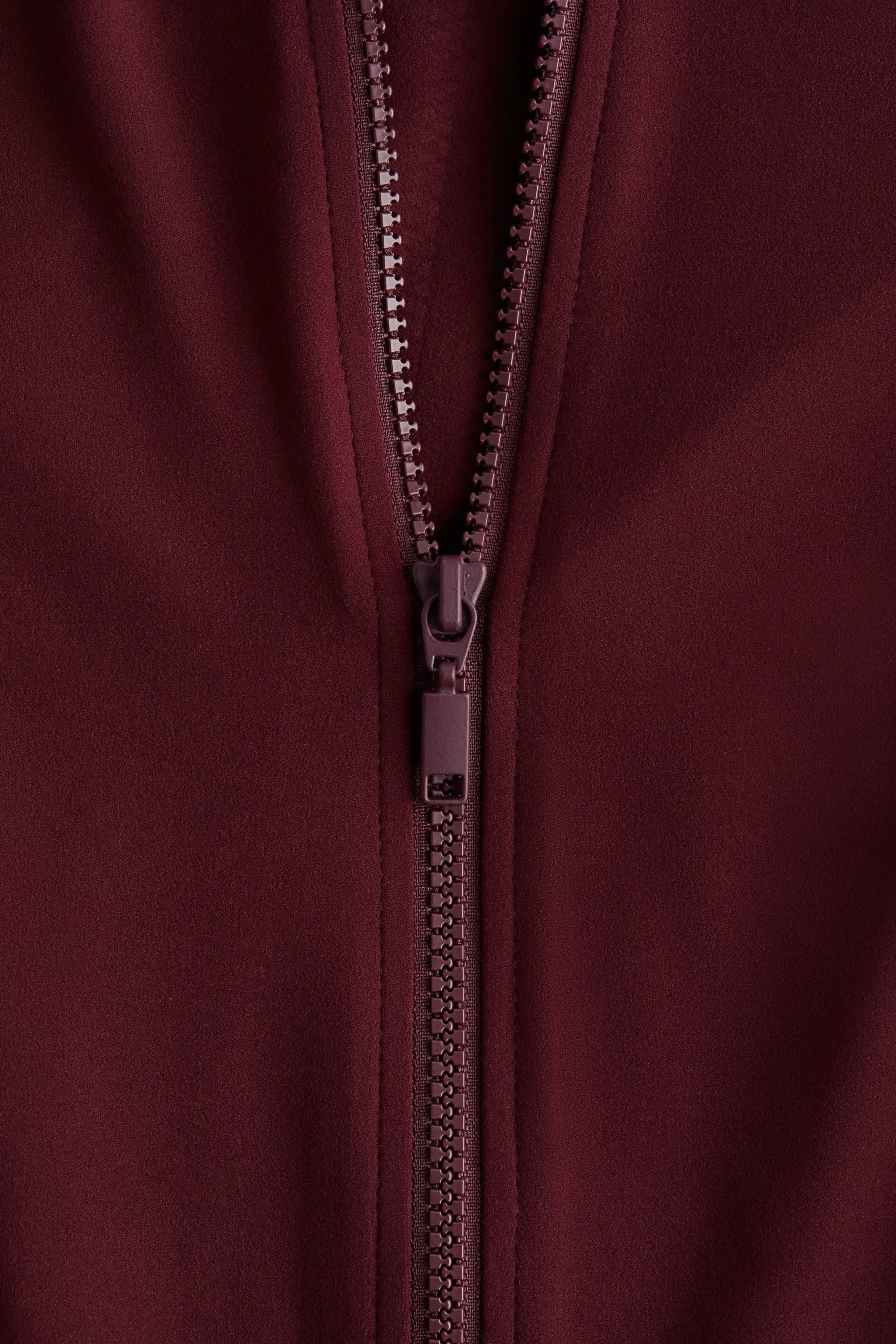 Sweat zippé en jersey - Bordeaux