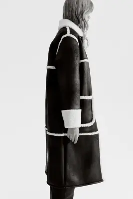 Manteau double face - Noir — photo 2