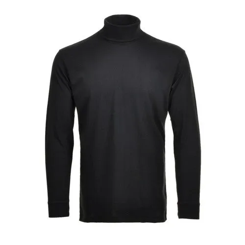 RAGMAN COL ROULE GRANDE LONGUEUR COTON Noir
