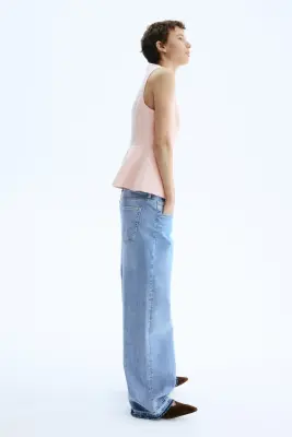 Gilet sans manches avec basque - Rose — photo 2