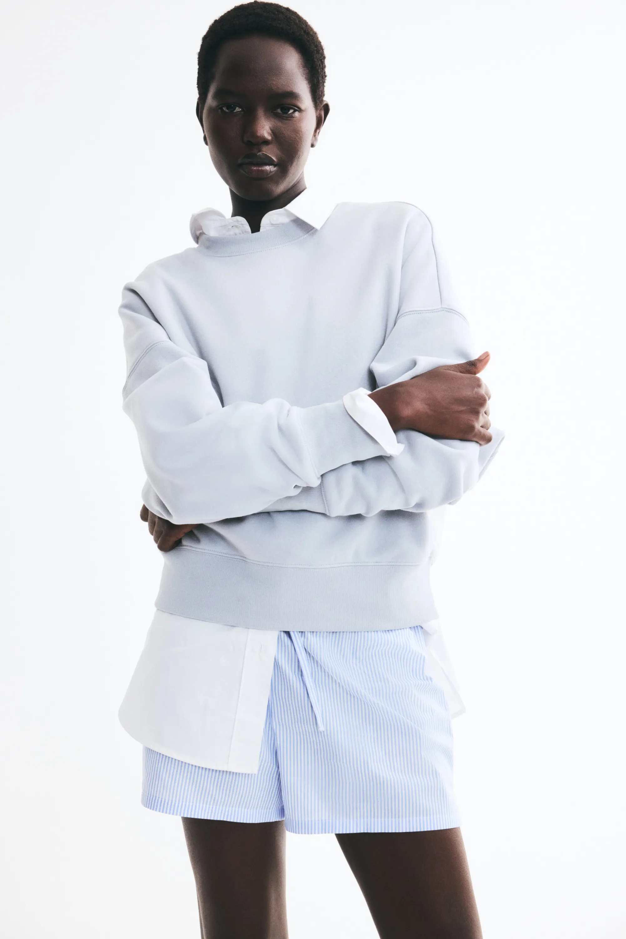 Sweat oversize - Bleu ancien clair