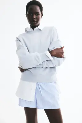 Sweat oversize - Bleu ancien clair — photo 1