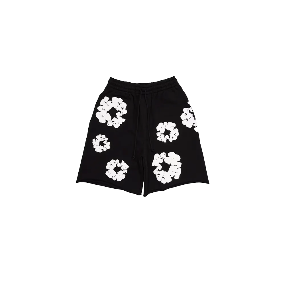 Denim Tears The Cotton Wreath Shorts Black