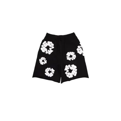 Denim Tears The Cotton Wreath Shorts Black — photo 1