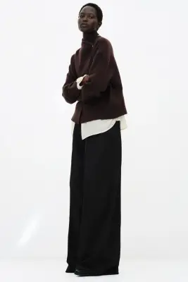 Gilet croisé - Marron foncé — photo 2