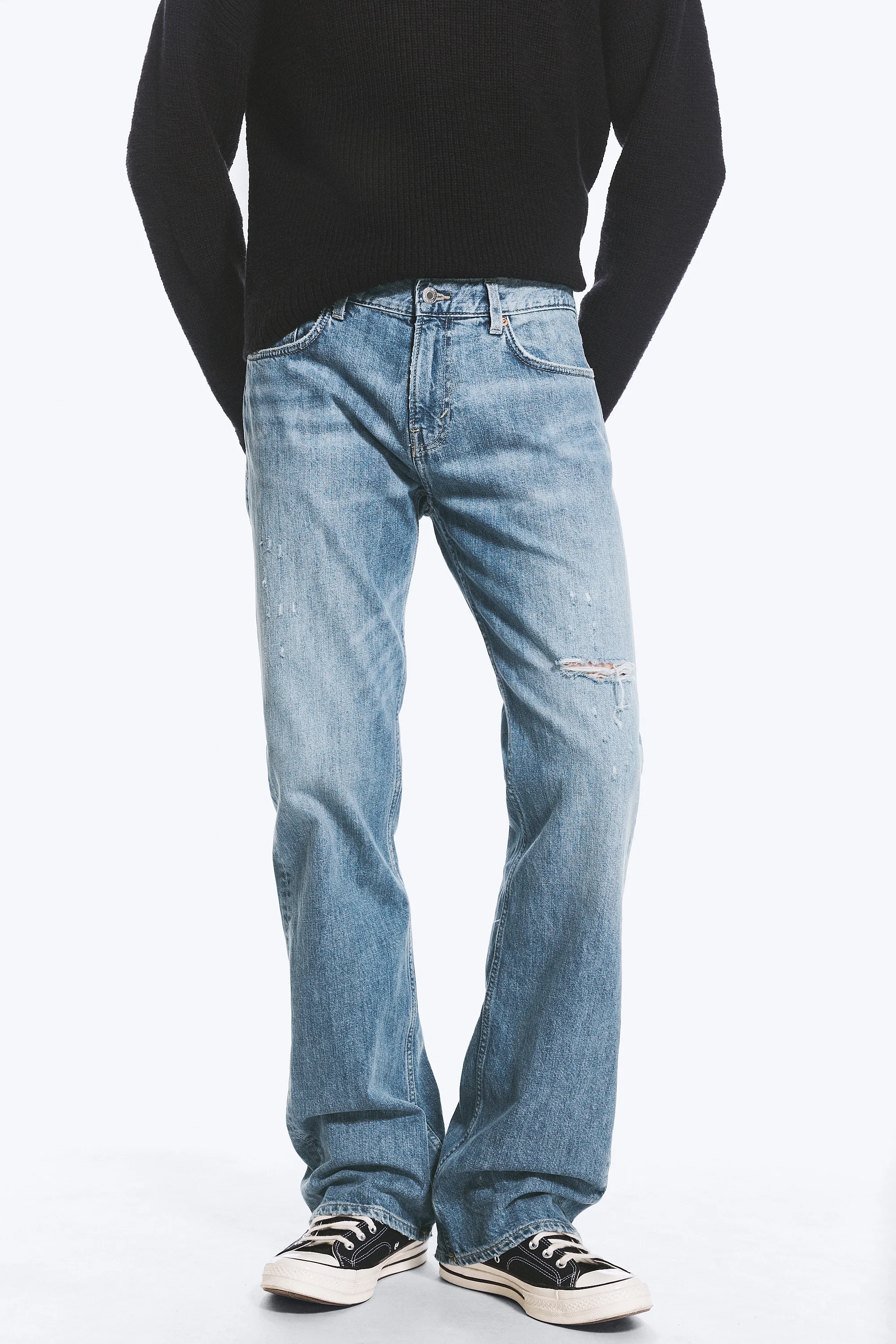 Jean bootcut standard taille basse Sky - Captain Blue – Bleu clair