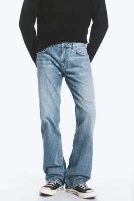 Jean bootcut standard taille basse Sky - Captain Blue – Bleu clair — photo 1