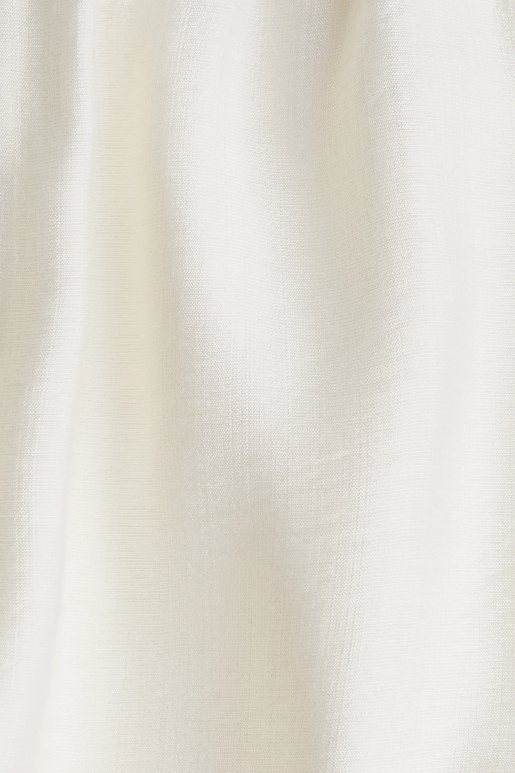 Pantalon volanté avec cordon de serrage - Blanc