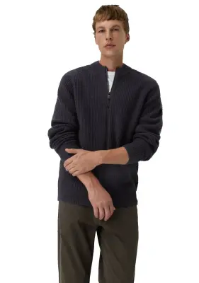 CAMEL ACTIVE GILET LAINE FULL ZIP Marine — photo 5