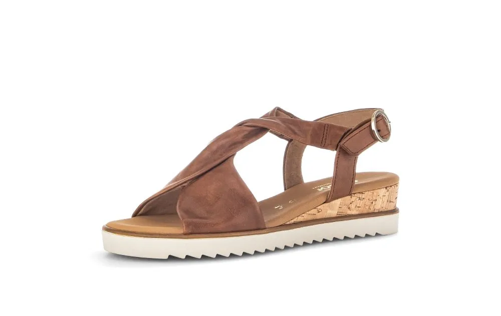 Sandales Gabor 82.751.53 Marron - Cuir Boucle Grande Pointure Femme