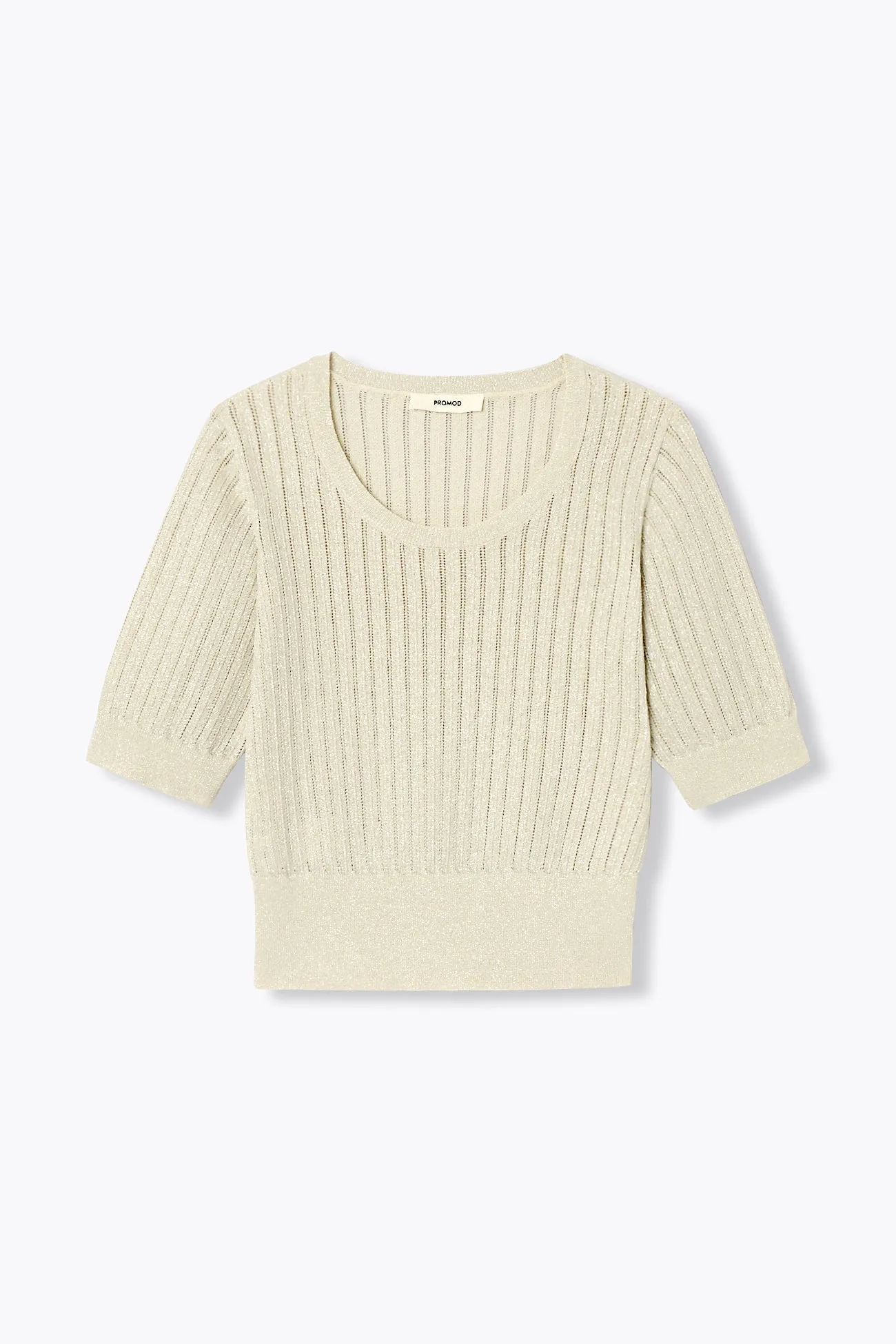 Pull court à paillettes Femme