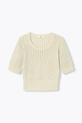 Pull court à paillettes Femme — photo 1
