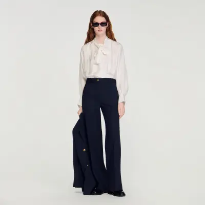 Pantalon à fines rayures