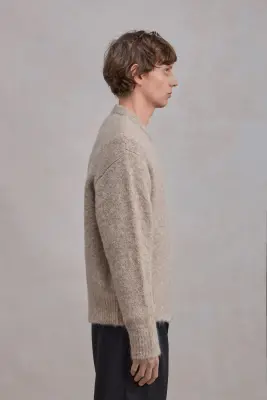 Alpaca Sweater - Beige Chiné — photo 5