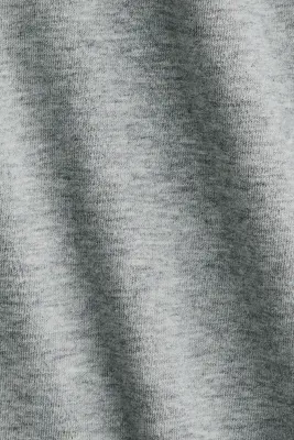 Long-sleeved cotton top - Gris chiné — photo 2