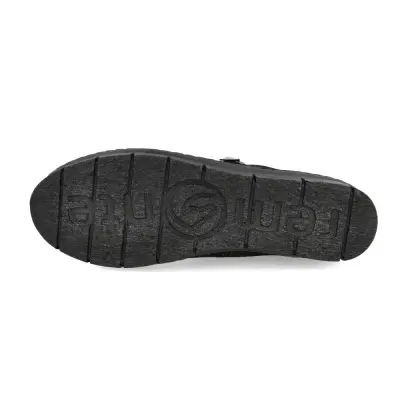Baskets Remonte D5831-03 Noires - Cuir Lacets Zip Grande Pointure Femme — photo 4