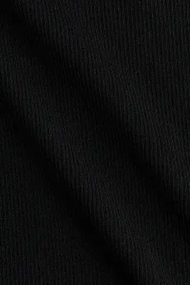 Polo en maille côtelée - Noir — photo 5
