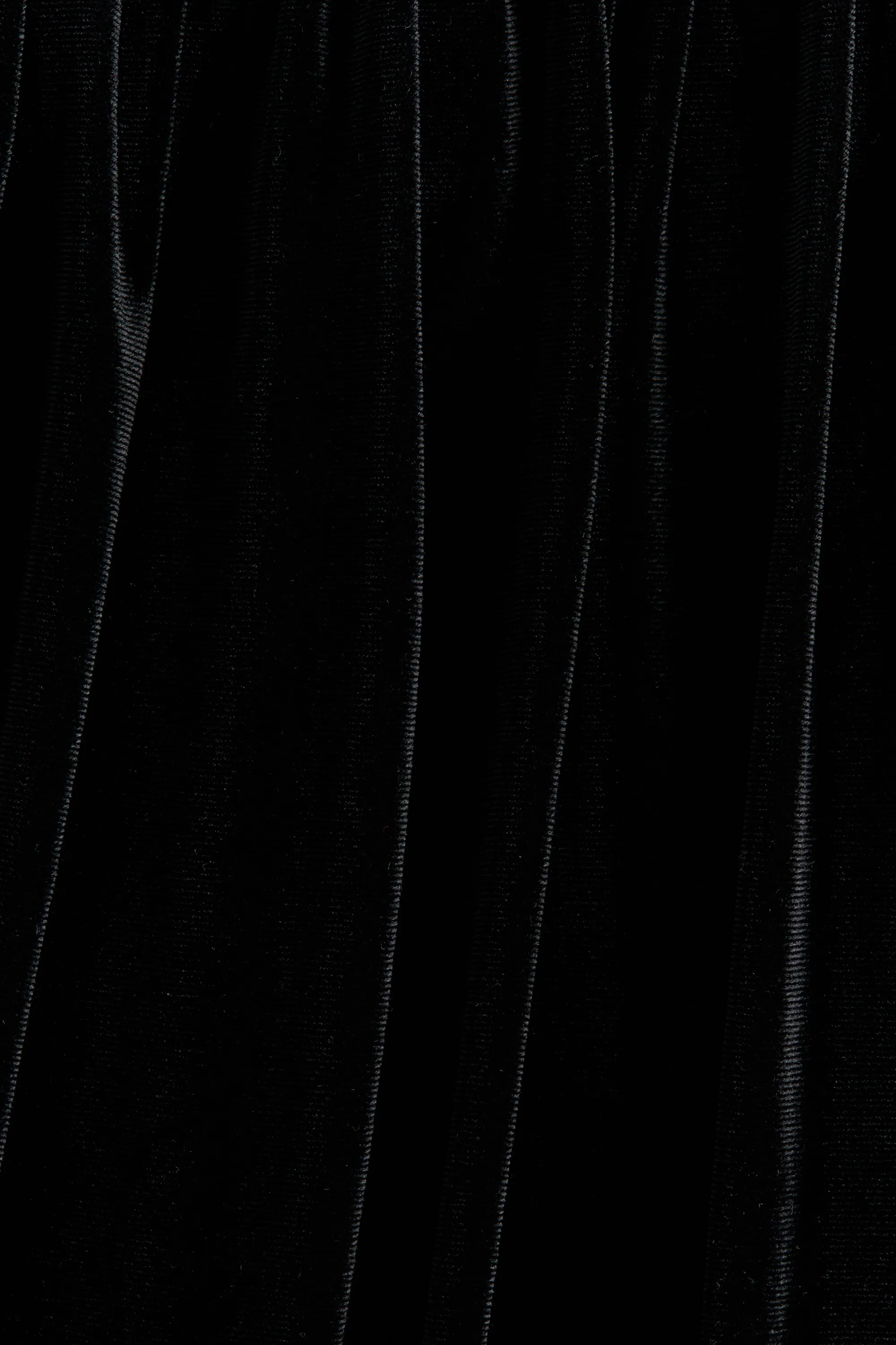 Robe en velours avec col - Noir