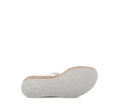 Sandales Gabor 84.550.20 Blanches - Cuir Boucle Grande Pointure Femme — photo 5