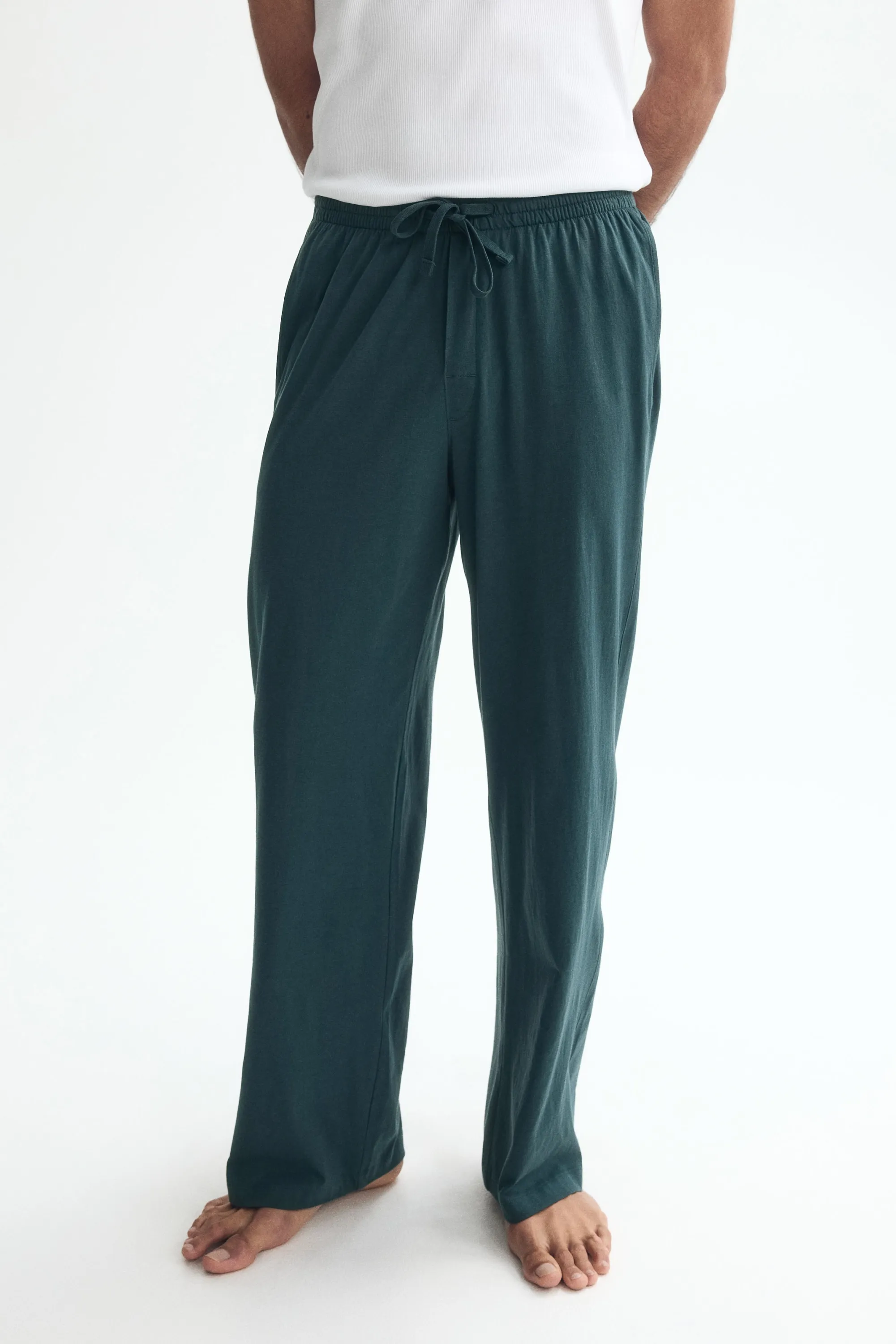 Pantalon Relaxed Fit en jersey - Turquoise foncé