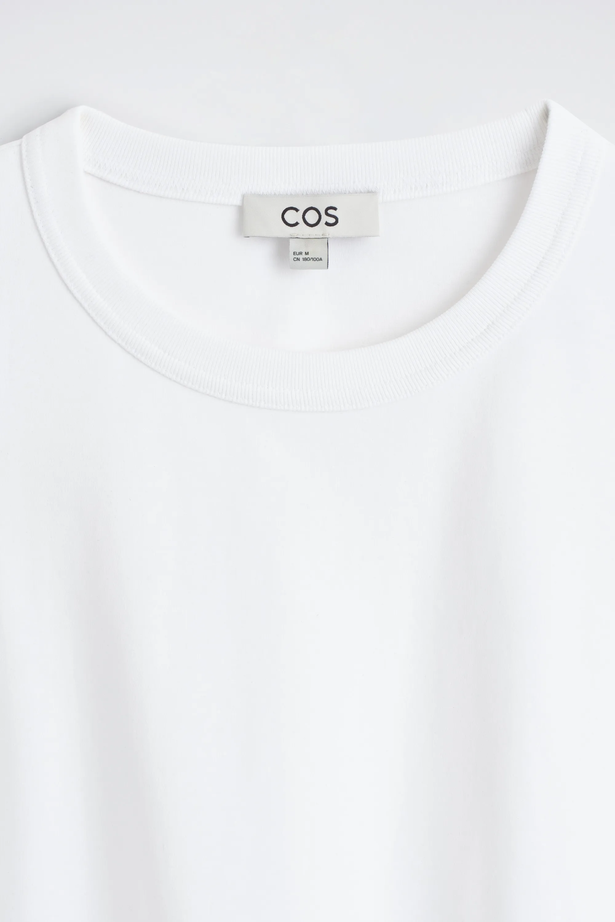 T-SHIRT DÉCONTRACTÉ À MANCHES LONGUES EN JERSEY - BLANC