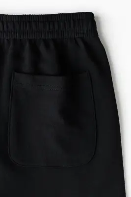 Short Regular Fit en molleton - Noir — photo 5