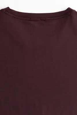 T-shirt de sport en mesh DryMove™ - Prune chocolat — photo 5