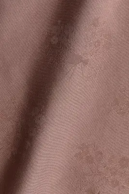 Jupe trapèze en tissu jacquard - Taupe foncé — photo 3
