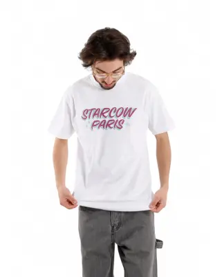 x With Vivid Color Deck Tee White Magenta — photo 2
