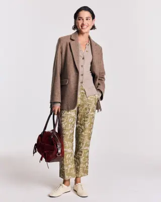 Pantalon Sego imprimé Toile de jeu kaki — photo 5
