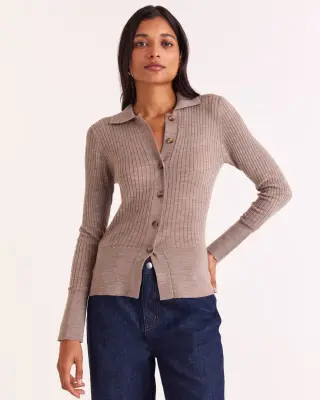 Cardigan Ombeline beige — photo 9