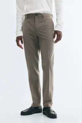 Pantalon chic Slim Fit - Taupe — photo 1