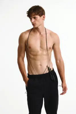 Pantalon jogger de sport Regular Fit DryMove™ - Noir — photo 1