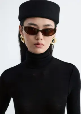 Wool Turtleneck Top - Noir — photo 3