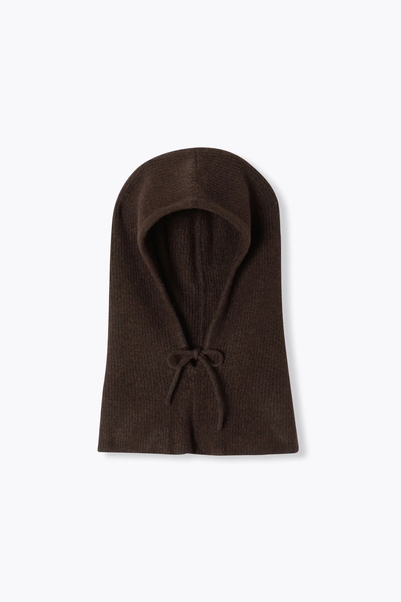 Cagoule en maille côtelée