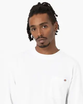 DICKIES TEE SHIRT MANCHES LONGUES Blanc — photo 5