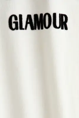 T-shirt oversize imprimé - Blanc/Condé Nast Glamour — photo 2